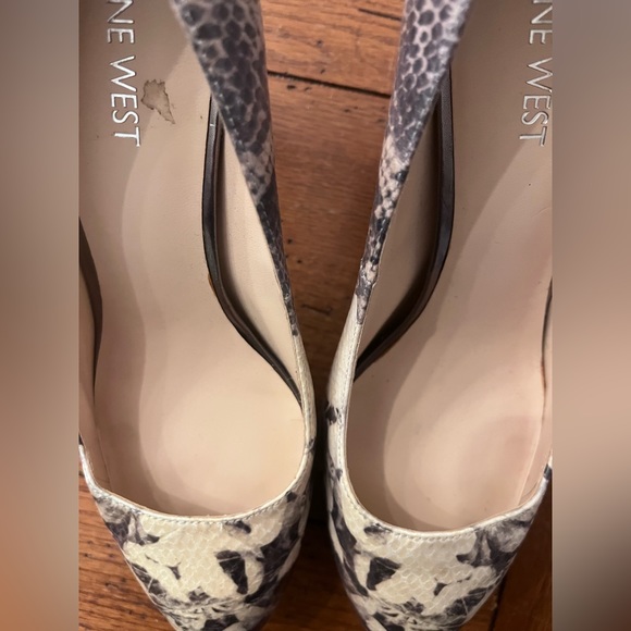 Nine West never worn snake skin heels - Picture 2 of 6